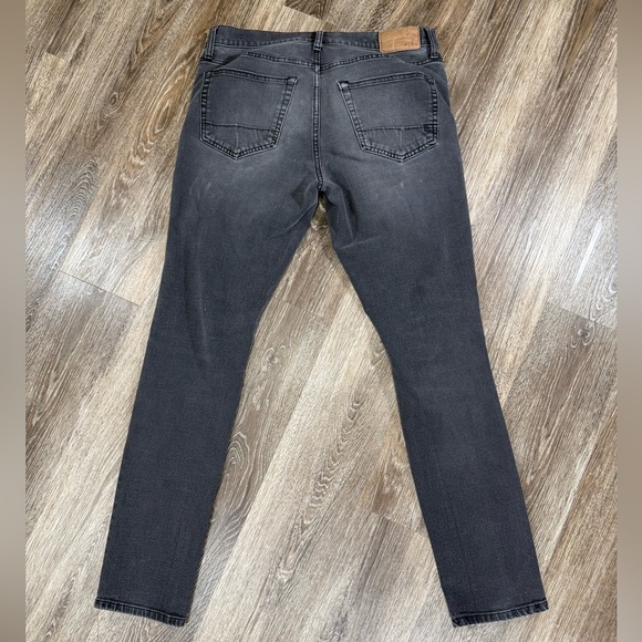 AERO Super Skinny Black Jeans Grunge Punk Thrashed sz:30/32 - Picture 6 of 7